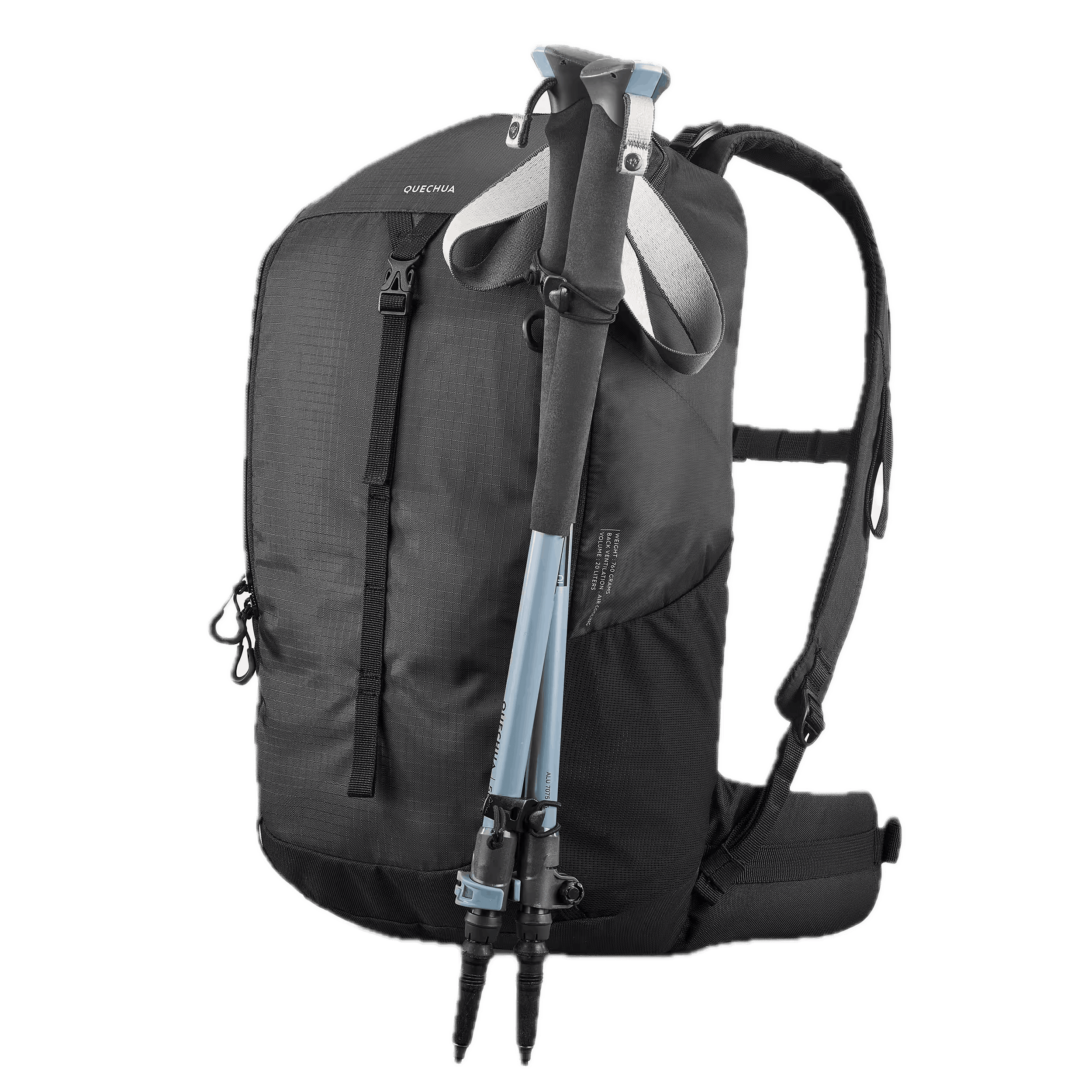 Black Quencha 20 Litre Hiking Backpack